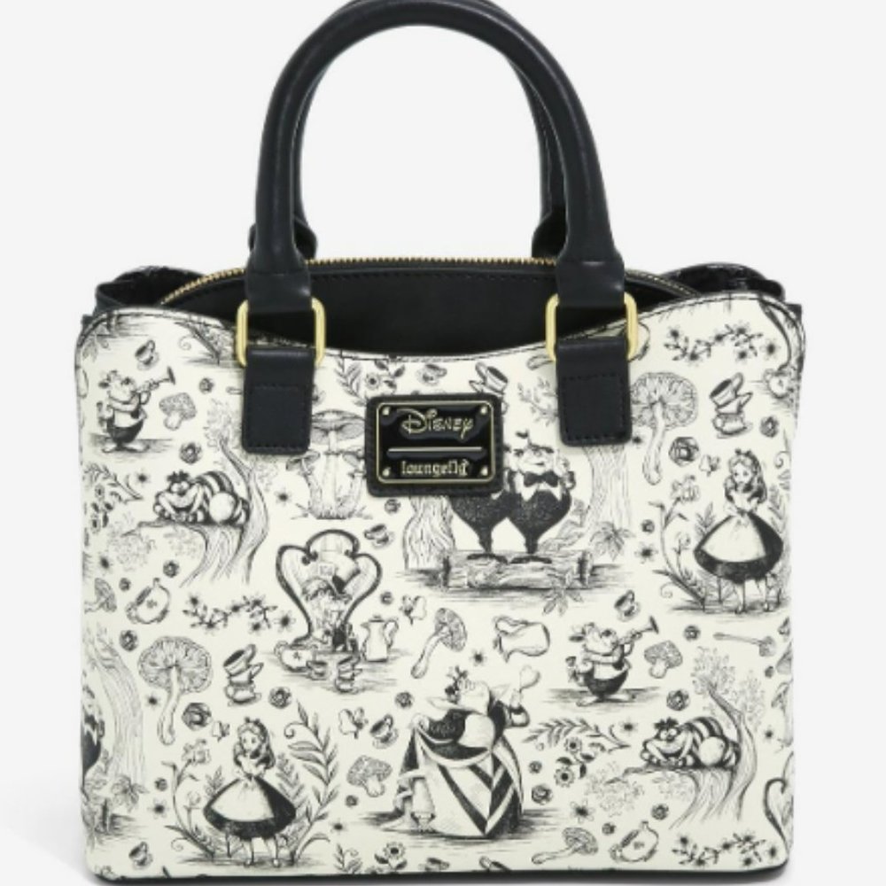 Loungefly Alice in Wonderland Allover Print Purse